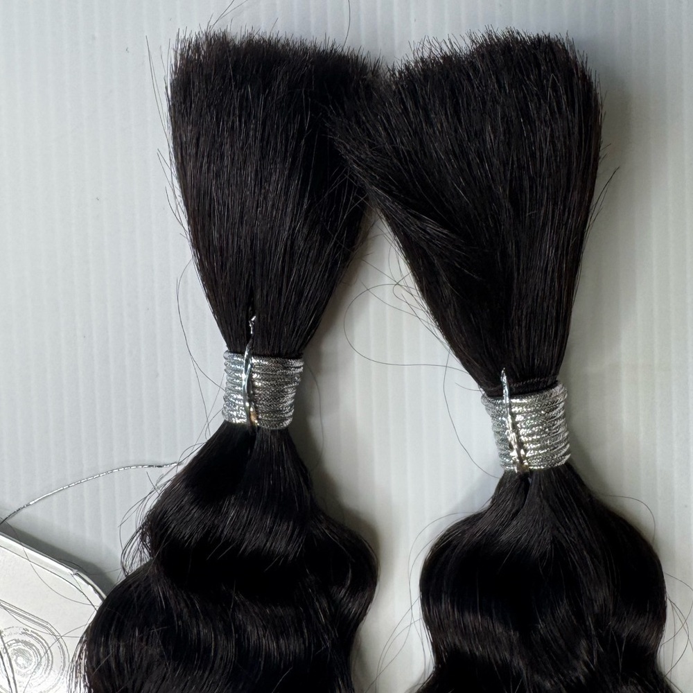 24 In 100% Human hair Black American French deep braiding Hair Extensions - Picture 6 of 6